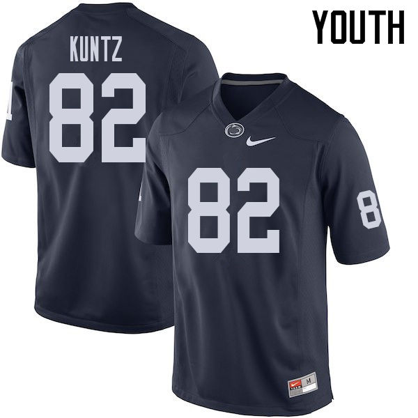 NCAA Nike Youth Penn State Nittany Lions Zack Kuntz #82 College Football Authentic Navy Stitched Jersey OOS0698OS